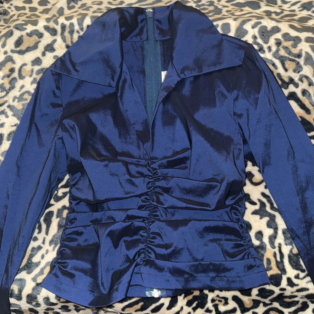 Elegant Navy Blue Women's Jacket